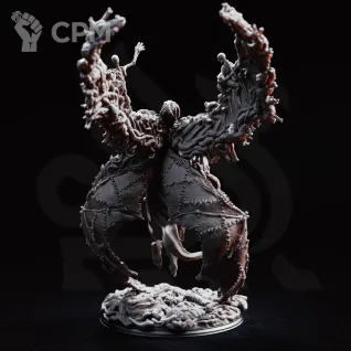 Описание картинки Eldritch Angel of Death - The Blight's Chosen  75mm base от PocketSized Prints по цене 2 500руб | Свободный Рынок Миниатюр - СРМ