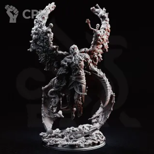 Описание картинки Eldritch Angel of Death - The Blight's Chosen  75mm base от PocketSized Prints по цене 2 500руб | Свободный Рынок Миниатюр - СРМ