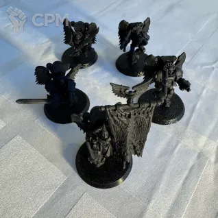 Описание картинки Blood Angels Sanguinary Guard от mak6389 по цене 900руб | Свободный Рынок Миниатюр - СРМ
