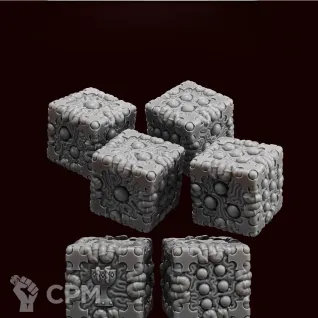 Описание картинки Фракционные кубы Чёрного Грааля из Trench Crusade. от Shizoface по цене 500руб | Свободный Рынок Миниатюр - СРМ