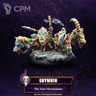 Описание картинки The Four Horseymans от Manufactorum76 по цене 475руб | Свободный Рынок Миниатюр - СРМ