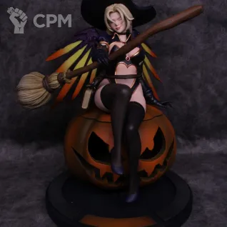 Описание картинки Мерси-ведьмочка и-з Overwatch от Studios по цене 15 000руб | Свободный Рынок Миниатюр - СРМ