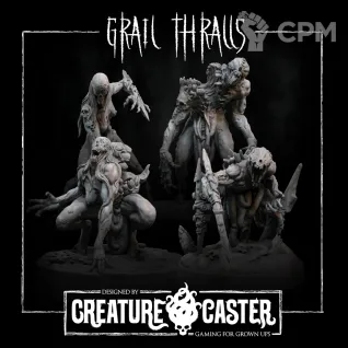 Описание картинки Grail Thrall The Great Hunger от Manufactorum76 по цене 1 800руб | Свободный Рынок Миниатюр - СРМ