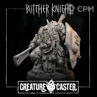 Описание картинки Butcher Knight The Great Hunger от Manufactorum76 по цене 675руб | Свободный Рынок Миниатюр - СРМ