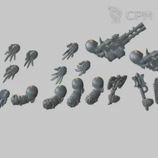 Описание картинки Chaos Terminators (5шт) от Studio Cockatoo по цене 1 210руб | Свободный Рынок Миниатюр - СРМ