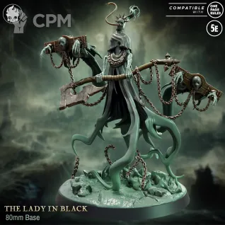 Описание картинки The Lady In Black от Naggaroth Night по цене 2 000руб | Свободный Рынок Миниатюр - СРМ