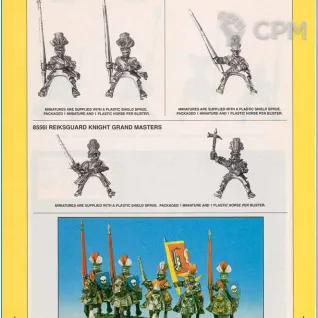 Описание картинки Reiksguard knight grand master / Конный герой рейксгардов от Red Ember по цене 7 000руб | Свободный Рынок Миниатюр - СРМ