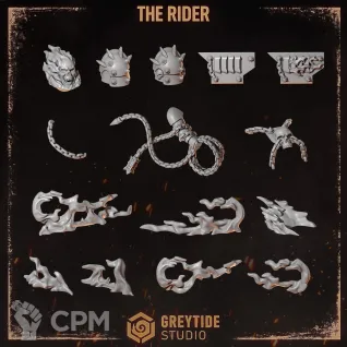Описание картинки Legion of the Damned Hero The Rider от Dr. Printicus по цене 350руб | Свободный Рынок Миниатюр - СРМ