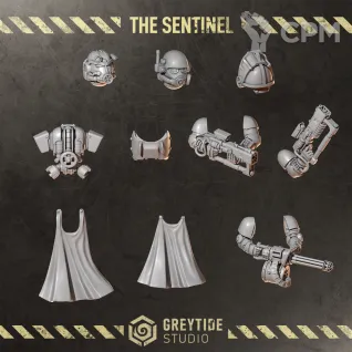 Описание картинки Hero pack The Sentinel Term armor option от Dr. Printicus по цене 600руб | Свободный Рынок Миниатюр - СРМ
