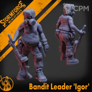 Описание картинки Bandit Leader Igor от PocketSized Prints по цене 170руб | Свободный Рынок Миниатюр - СРМ