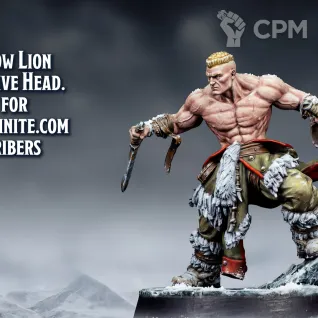 Описание картинки the Snow Lion от Manufactorum76 по цене 160руб | Свободный Рынок Миниатюр - СРМ