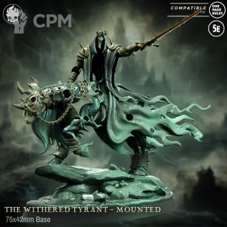 Описание картинки Withered Tyrant - Mounted от Naggaroth Night по цене 700руб | Свободный Рынок Миниатюр - СРМ