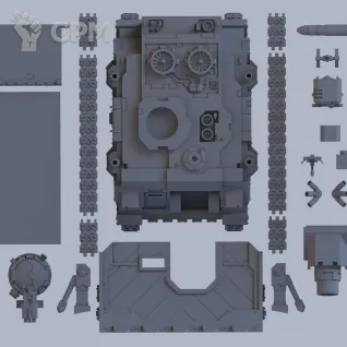 Описание картинки Набор миниатюр Warhammer 40000 Adeptus Astartes: Vindicator / Космодесант: Виндикатор от Лавка Приключенца по цене 999руб | Свободный Рынок Миниатюр - СРМ