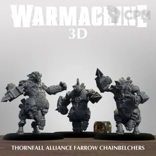 Описание картинки Farrow - Chainbeltchers от Manufactorum76 по цене 1 500руб | Свободный Рынок Миниатюр - СРМ