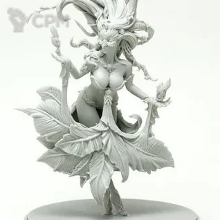 Описание картинки KDM Flower Witch Pinup 35mm | 3D Печать от МАНУФАКТОРИУМ по цене 900руб | Свободный Рынок Миниатюр - СРМ