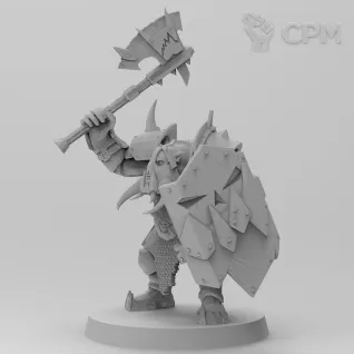 Описание картинки Black Orc Big Boss от Zakat-3D по цене 230руб | Свободный Рынок Миниатюр - СРМ