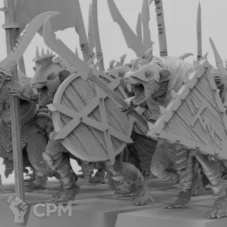 Описание картинки Clanrats / Клановые крысы от Zakat-3D по цене 125руб | Свободный Рынок Миниатюр - СРМ