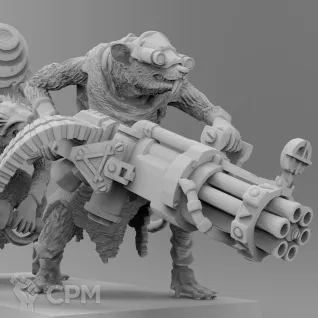 Описание картинки Ratling Gun от Zakat-3D по цене 325руб | Свободный Рынок Миниатюр - СРМ