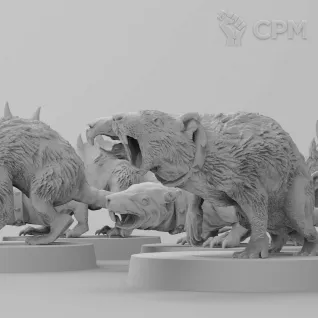 Описание картинки Giant Rats от Zakat-3D по цене 60руб | Свободный Рынок Миниатюр - СРМ