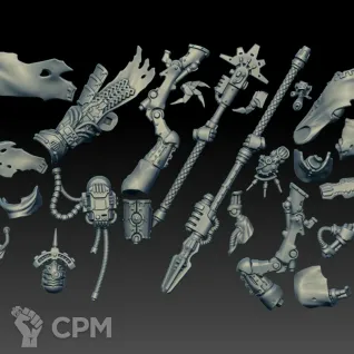 Описание картинки Skitarii Battle-Pilgrym Marshal (Scan) от AxeL's Forge по цене 175руб | Свободный Рынок Миниатюр - СРМ