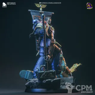 Описание картинки Space marine Titus от Milestone по цене 6 000руб | Свободный Рынок Миниатюр - СРМ