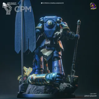 Описание картинки Space marine Titus от Milestone по цене 6 000руб | Свободный Рынок Миниатюр - СРМ