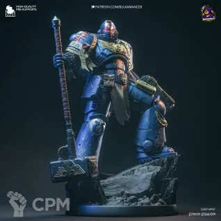 Описание картинки Space marine Titus от Milestone по цене 6 000руб | Свободный Рынок Миниатюр - СРМ