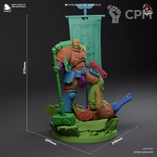 Описание картинки Space marine Titus от Milestone по цене 6 000руб | Свободный Рынок Миниатюр - СРМ