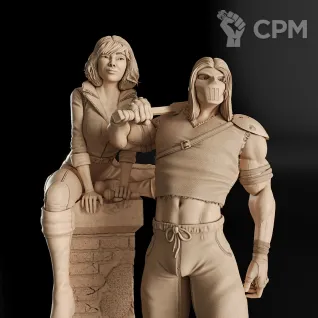 Описание картинки Casey and April Фигурка (TMNT) от GAS3TXD  по цене 5 900руб | Свободный Рынок Миниатюр - СРМ