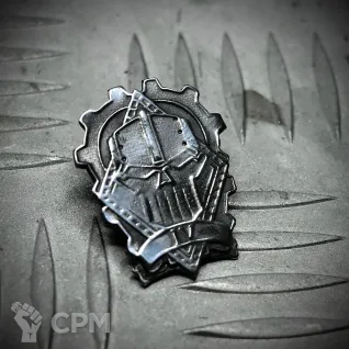 Описание картинки Значок IV - Iron Warriors (Железные войны) от Game&Reality Studio по цене 550руб | Свободный Рынок Миниатюр - СРМ