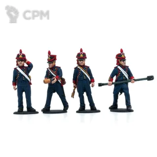 Описание картинки Napoleonic French Foot Artillery Loading от 3DPrintClub по цене 500руб | Свободный Рынок Миниатюр - СРМ