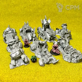 Описание картинки Террейн "Разбитые багги орков" от Миниатюры и фигурки по цене 2 000руб | Свободный Рынок Миниатюр - СРМ