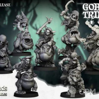 Описание картинки Гоблины наездники на лягушках от Орки с наГорки по цене 1 400руб | Свободный Рынок Миниатюр - СРМ