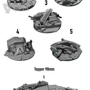 Описание картинки Blood angels toppers от Helnex workshop  по цене 60руб | Свободный Рынок Миниатюр - СРМ