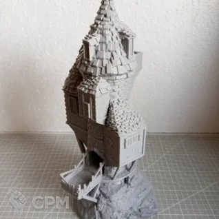 Описание картинки Dice tower/Башня для кубиков (Town House) от Vispart по цене 2 100руб | Свободный Рынок Миниатюр - СРМ