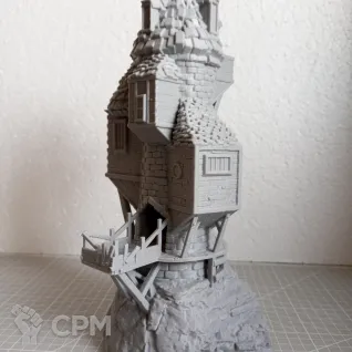 Описание картинки Dice tower/Башня для кубиков (Town House) от Vispart по цене 2 100руб | Свободный Рынок Миниатюр - СРМ
