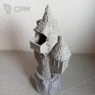 Описание картинки Dice tower/Башня для кубиков (Town House) от Vispart по цене 2 100руб | Свободный Рынок Миниатюр - СРМ