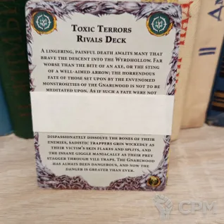 Описание картинки Rivals Deck Toxic Terrors от Sleepwalker06 по цене 800руб | Свободный Рынок Миниатюр - СРМ