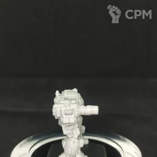 Описание картинки Urbanmech UM-R60L (30 тонн) от Dwarf Pirate Foundry по цене 450руб | Свободный Рынок Миниатюр - СРМ