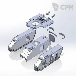 Описание картинки Repulsor Executioner от Print and play по цене 4 500руб | Свободный Рынок Миниатюр - СРМ