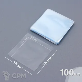 Описание картинки Прозрачные протекторы Card-Pro 75x75 мм (100 шт.) от ScaryBeauty по цене 90руб | Свободный Рынок Миниатюр - СРМ