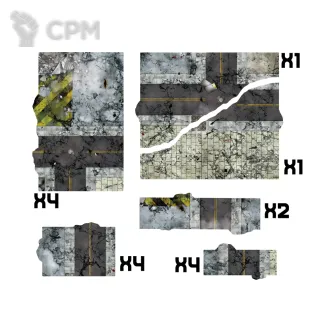 Описание картинки Футпринты - подложки для террейна (11ed GW layout) от WebWay Аксессуары по цене 1 950руб | Свободный Рынок Миниатюр - СРМ