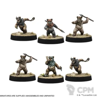 Описание картинки Star Wars: Legion - Ewok Warriors от StarkLogistics по цене 5 335руб | Свободный Рынок Миниатюр - СРМ