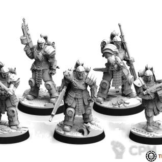 Описание картинки Scortched Earth - Legionary Fireteam от Manufactorum76 по цене 1 000руб | Свободный Рынок Миниатюр - СРМ
