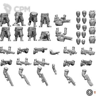Описание картинки Exalted Scion - Special Weapons от Manufactorum76 по цене 1 600руб | Свободный Рынок Миниатюр - СРМ