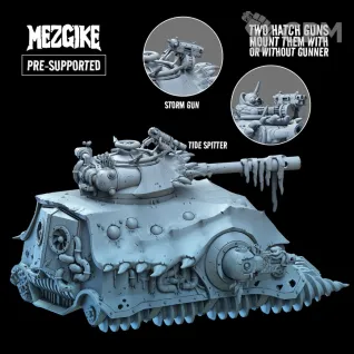 Описание картинки Sea grub hunter tank от Zakat-3D по цене 3 500руб | Свободный Рынок Миниатюр - СРМ