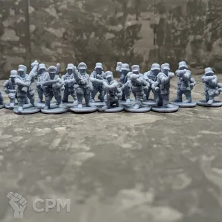 Описание картинки Bolt Action German Infantry Немецкая пехота 01 от Silver Pendulum по цене 1 150руб | Свободный Рынок Миниатюр - СРМ