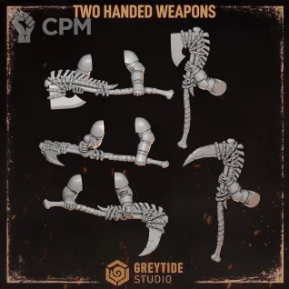 Описание картинки Two handed weapons pack Legion of the Damned (Cursed company 2) от Dr. Printicus по цене 100руб | Свободный Рынок Миниатюр - СРМ