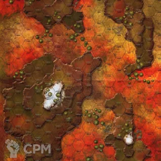 Описание картинки Promotional: Tundra Map от Dwarf Pirate Foundry по цене 700руб | Свободный Рынок Миниатюр - СРМ