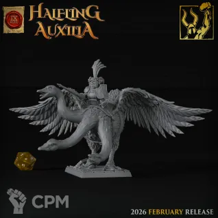 Описание картинки Halfling Heroes on Goos Lord от 3DPrintClub по цене 1 600руб | Свободный Рынок Миниатюр - СРМ